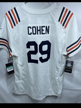 NIKE NFL Chicago Bears Tarik Cohen Away White Jersey XL